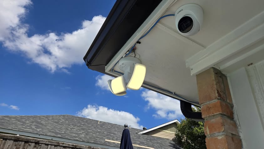 Professional light install by EZ Innovation LLC, Houston handyman